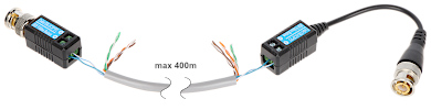 Set video balun pasiv 4K TR-1CD aurit